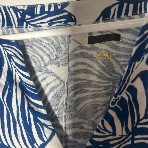 Lilly Pulitzer Cath Dress Women's Size Large Aegean Navy Beach Path NWOT! - Picture 3 of 5